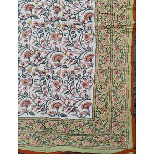 Edredón Reversible de Algodón 100% con Estampado Floral Hecho a Mano, Estilo Vintage, Ecológico, para Cama Doble - Product Image 2