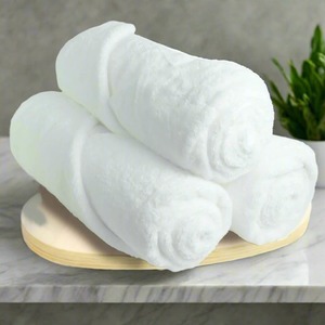 Serviette de bain en coton 100% pur de qualité supérieure, 550 GSM, très absorbante, douce et luxueuse, pour hôtel, maison, spa, disponible à la vente - Product Image 4