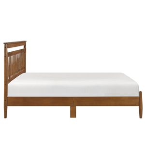 Letto Matrimoniale con Struttura in Legno dal Design Transizionale, Finitura Castagna, 1 Pezzo in Confezione Singola - Product Image 3