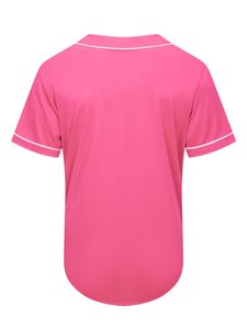 เสื้อเบสบอลสีชมพูสำหรับผู้หญิง เสื้อเบสบอลประสิทธิภาพสูงพร้อมวัสดุซับเหงื่อและแห้งเร็ว - Product Image 2