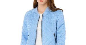 <b>Women</b> <b>Bomber</b> <b>Jacket</b> Wholesale Quilted Zip Front Warm Casual Outerwear Ribbed Hem Soft Lining Relaxed Fit Fashion <b>Jacket</b> - Product Image 2