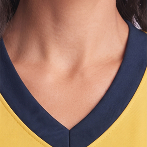 Maillot de baseball pour femmes, boutonné, de qualité supérieure, manches courtes, col en V - Product Image 5