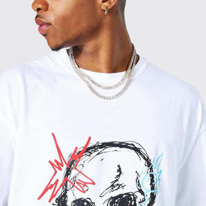 Camiseta Extra Grande para Hombre, Nuevo Diseño 2026 |   100% Algodón de Alta Calidad con Impresión Serigráfica |   Camiseta Personalizada de Estilo Urbano con MOQ Bajo - Product Image 3