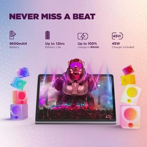 Tablet Tab Plus Octa Core con 8GB de RAM, Pantalla 2K de 12 Pulgadas, Android 14, Altavoces JBL Hi-Fi para Negocios y Entretenimiento - Product Image 3