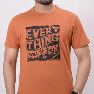 T-shirt imprimé personnalisé pour homme, col rond, manches courtes, 100 % coton, style décontracté, prix de gros - Product Image 3