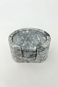 Modern Marble Coasters Set With Minimalist Design For Contemporary Home Decor And Dining <b>Table</b> <b>Protection</b> - Product Image 4