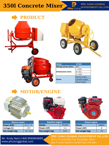 Mini bétonnière domestique de haute qualité avec nouvelle pompe à moteur Diesel Excellente garantie-Prêt pour l'expédition Vietnam Agrégats Ciment - Product Image 3