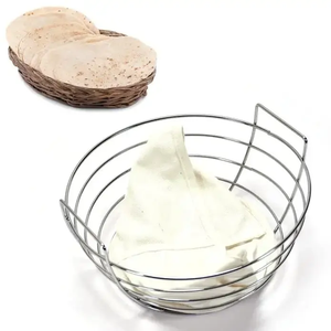 High Demand Stainless Steel <b>Bread</b> and Roti Storage <b>Basket</b> for Kitchen and Dining Customizable Service Available - Product Image 4