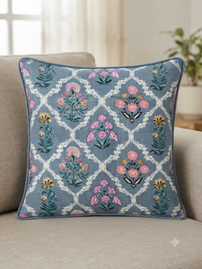 Handmade Cotton Piping Luxury Throw Pillow Cover <b>Stain</b> Resistant Washable Decorative Premium Export Quality Home Furnishing - Product Image 4