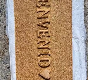 Tapis de porte d'hôtel intérieur/extérieur de qualité supérieure, antidérapant, en caoutchouc et en fibre de coco, lavable en machine, pour la décoration de salon et de la maison - Product Image 1