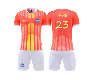 Uniforme de Fútbol Sublimado Blanco y Azul, Transpirable, de Secado Rápido, para Deportes de Equipo - Product Image 5