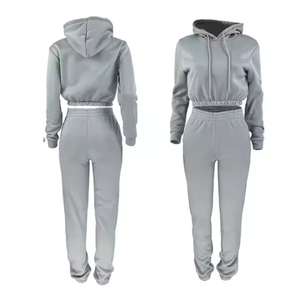 Conjunto Deportivo Casual de Manga Larga para Mujer, Otoño, Transpirable, Estampado Digital, 100% Algodón Tejido, Precio al por Mayor, Alta Calidad - Product Image 5