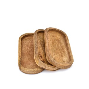 Plateau à sushi en bois de manguier unique en gros - Planche à découper en bois artisanale - Product Image 6