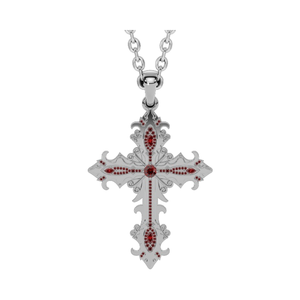 Gotik melek kolye Vintage kanatları anahtar kolye paslanmaz çelik haç Retro takı erkekler kadınlar için Punk tarzı takı hediye - Product Image 4