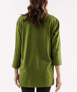 Camiseta Deportiva Casual de Manga Corta, 280 g/m², Oversize, 100% Algodón, Personalizada, al por Mayor, Estampada en Pakistán, para Mujer - Product Image 6