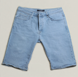 Shorts en jean décontractés pour hommes, légers et respirants, taille haute, avec couleur et logo personnalisables - Product Image 3