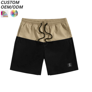 Shorts décontractés en coton uni pour hommes, vêtements de sport, séchage rapide, respirants, confortables, logo personnalisé, support OEM ODM pour la production de marque - Product Image 6