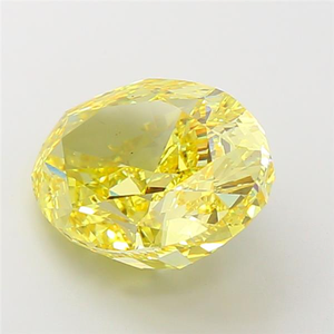 Circonita Cúbica Ovalada CVD de Gran Corte, Color Amarillo Intenso, Certificada por IGI, VS2 VVS2, para Collares y Colgantes Personalizados, Joyerías de Diseño - Product Image 3