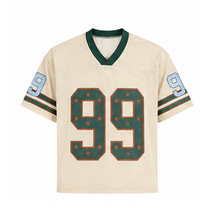 Camiseta de Baloncesto de Malla Crema para Hombre, Manga Corta, Número 99, Impresión Serigrafiada, Transpirable, Ropa Deportiva de Equipo, Corte Regular - Product Image 5