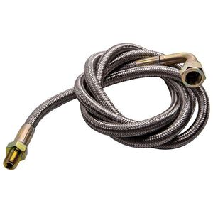 Kit de conduite d'alimentation en huile Turbo à 90 degrés 41 pouces 1/8 NPT 4AN pour moteurs Nissan Z4 LC MAX International 4.2L T3 T4 T04E T70 T60 T61 - Product Image 2