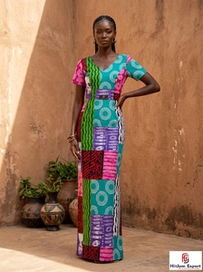 Tela de Coral Africana Personalizada de Kenia, Estilo Holandés, Impresión Dobby para Niños, Tela de Alta Calidad para Exportación, Fabricante Textil OEM ODM - Product Image 4