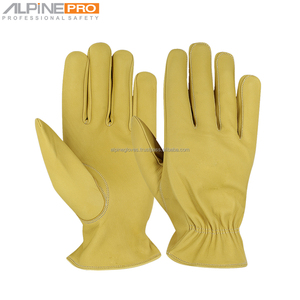 Customized Design Youth Size Safety <b>Gloves</b> Anti-Heat & Anti-Cut <b>Driver</b> Leather Workers <b>Gloves</b> Alpine Industries OEM Wholesale - Product Image 4