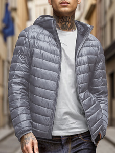 Unisex Ultra Loft Reversible <b>Waterproof</b> Packable Puffer <b>Jacket</b> Hooded Insulated Thermal Puffy Winter Running Travel <b>Red</b> Front - Product Image 1