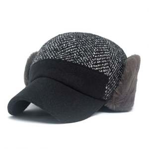 Gorro de Béisbol de Terciopelo para Hombre, Cálido, con Protección para las Orejas, Tejido Grueso, Deportivo, para Personas de Mediana Edad y Mayores, a Prueba de Frío para Exteriores - Product Image 6