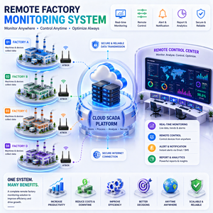 Système de surveillance SCADA pour usine à distance – Plateforme SCADA gratuite |   Système ATScada – Disponible en version OEM - Product Image 1