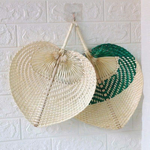 Éventail en jonc de mer tressé naturel en forme de soleil, décoration murale pour fête tropicale, fournisseur Vietnam - Product Image 3