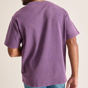 Camiseta Personalizada para Hombre, Corte Cuadrado, Algodón Grueso, Ropa Urbana, Venta al Por Mayor, Suministro Directo de Fábrica - Product Image 2