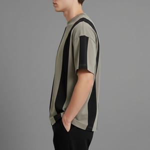 เสื้อยืดผู้ชายสไตล์ฮิปฮอปคุณภาพสูง ผ้าคอตตอน 100% น้ำหนัก 210 กรัม ระบายอากาศได้ดี เป็นมิตรกับสิ่งแวดล้อม แห้งเร็ว เหมาะสำหรับออกกำลังกาย - Product Image 5