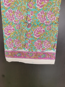 Tela de Algodón Tejida a Mano con Estampado Mugal Butta, Transpirable, Ecológica, Ligera y Ancha para Textiles del Hogar y Prendas Femeninas - Product Image 5