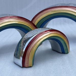Rainbow Bridge Paw Pet Cremation Urns for Pet Ashes Aluminum Engraved Paw Urn for Ashes Cremation Ash Storage Pet Urns - Product Image 5