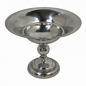 Juego de Tazones de Postre de Latón Cepillado de Lujo - Copas de Helado con Pedestal de Metal Dorado y Cucharas, Tazones para Frutas y Nueces para Hoteles y Bares - Product Image 4