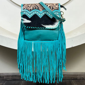 Nuevo Bolso de Mano Cruzado de Cuero Vacuno Repujado de Diseño de Lujo para Mujer, Bolso de Hombro Portátil con Estampado Floral de Marca Famosa - Product Image 4