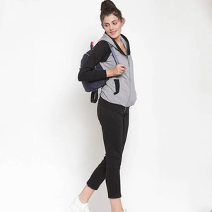 Ensemble survêtement pour femmes grande taille, sweat-shirt à capuche uni, pantalon long décontracté, coupe ample, 100% coton, vêtements d'automne - Product Image 6