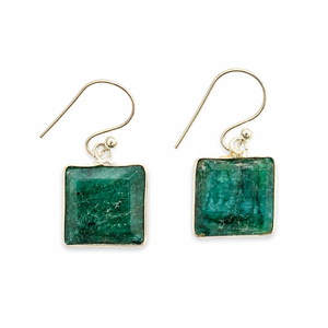Pendientes de Esmeralda Ligeros de 4.2 Gramos, Hechos a Mano, Plata 925, Hipoalergénicos, para Bodas, Fiestas o Regalos - Product Image 3