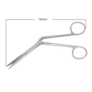 Tijeras Nasales Heyman de Acero Inoxidable 03-459-180, Juego de Instrumentos Quirúrgicos ORL Manuales para Corte Preciso de Tejido Nasal - Product Image 5