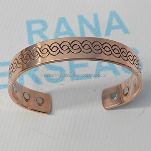 Brazalete Magnético de Cobre Antiguo Clásico con Diseño de Nudo, Brazalete Terapéutico para la Curación Natural y el Bienestar Diario - Product Image 3