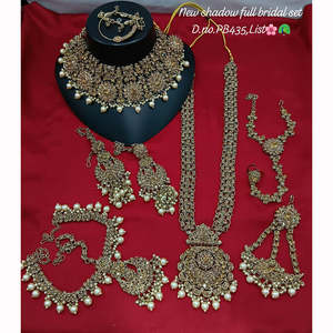 Premium Fine Jewelry <b>Set</b> Adorned with Sparkling Austrian <b>Beads</b> Ideal for Brides and Wedding Celebrations - Product Image 1