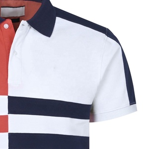 Custom Vintage Knitted Fit Streetwear Jersey Long sleeve Shirts Navy Boxy Rugby Polo Shirt Long Cotton Turn-<b>down</b> Collar - Product Image 3