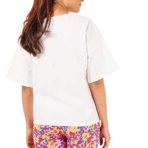 T-shirt surdimensionné pour femme en coton épais 100 %, coupe carrée, épaules tombantes, ajustement ample, manches courtes, personnalisable OEM, marque privée - Product Image 1