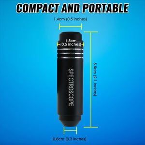 Espectroscopio de tamaño de bolsillo Herramienta de joyería de difracción gemológica 15mm Joyero Herramienta de piedra preciosa Herramientas de prueba gemológica - Product Image 6