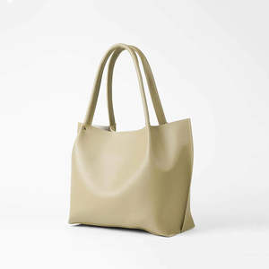 Bolso Tote Elegante para Mujer, de Cuero Genuino, Bolso de Hombro Grande, Casual, con Forro de PU, Asa Superior, de Diseño, para Viaje u Oficina - Product Image 1