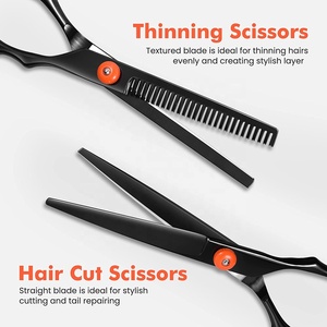 Wholesale New Design Stainless Steel Professional Barber Kits for Saloon Use <b>Thinner</b> <b>Hair</b> Cutting <b>Scissors</b> for Adults <b>Hair</b> Tools - Product Image 4