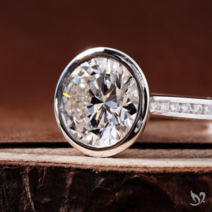 Bague de fiançailles en diamant de laboratoire taille ronde 3,00 ct, sertie d'une monture audacieuse, certifiée IGI, alliance de luxe en diamant. - Product Image 2