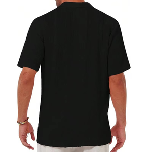 Camiseta Polo para Hombre, Elástica, Manga Corta, Cuello Casual, para Verano, Deportes al Aire Libre, Uso Diario, Color Granate, Suave y Elegante - Product Image 3