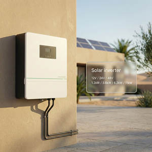 อินเวอร์เตอร์โซลาร์เซลล์แบบออฟกริด MPPT ไม่ใช้แบตเตอรี่ 1.2kW 12V 3.6kW 24V 6.2kW/11kW 48V คลื่นไซน์บริสุทธิ์ 230V - Product Image 1