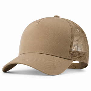 Vintage Trucker <b>Cap</b> Nylon Front Panel Polyester Mesh Back Adjustable Strap Closure Wholesale Bulk Supplier - Product Image 3